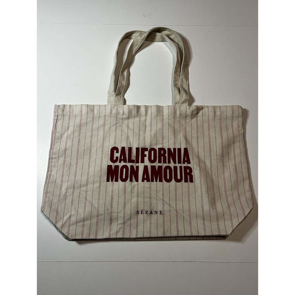 Sezane California Mon Amour Tote bag Striped Shopper Tote